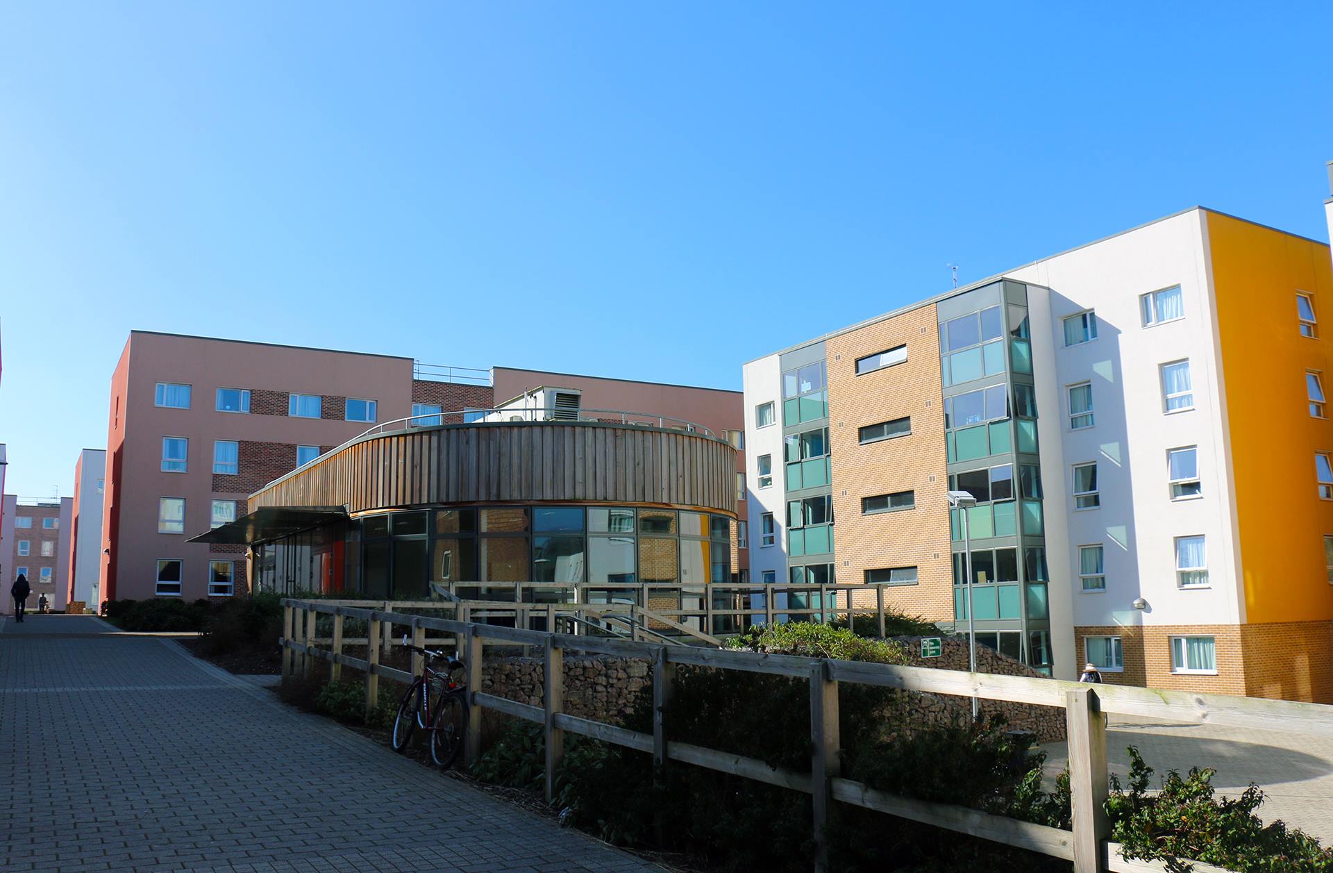 wooden clad building