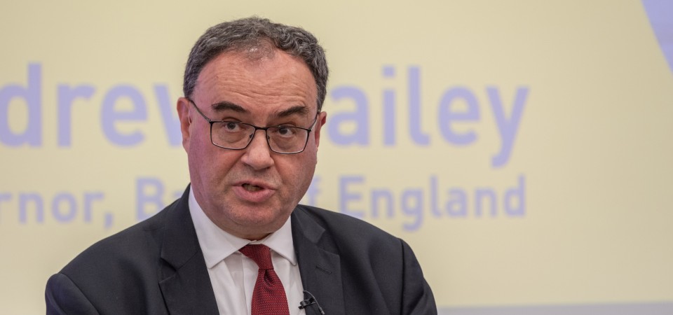 Bank of England governor Andrew Bailey