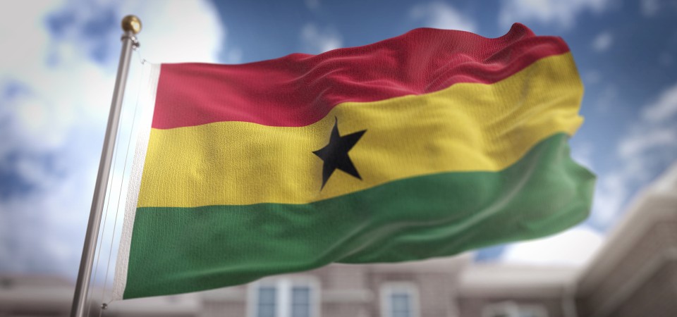 The Ghana flag