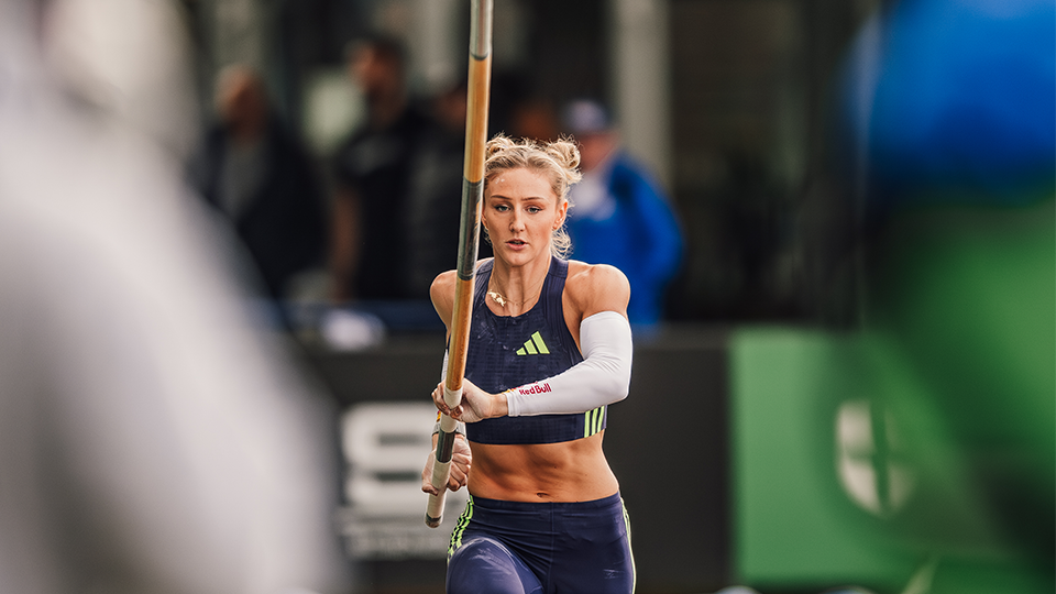 Athlete Molly Caudery in action at the Loughborough International Athletics meet 2026