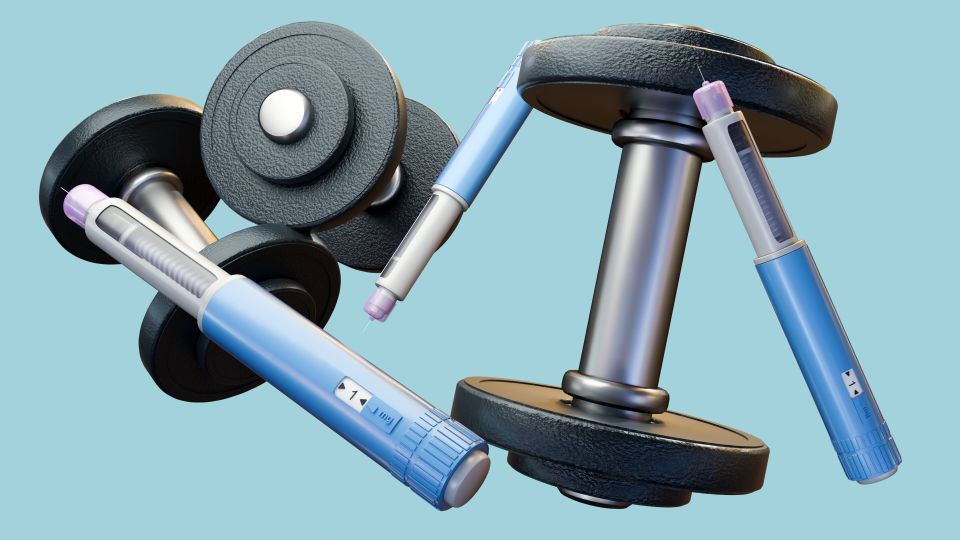Dumb bells and weight-loss drug injector pens