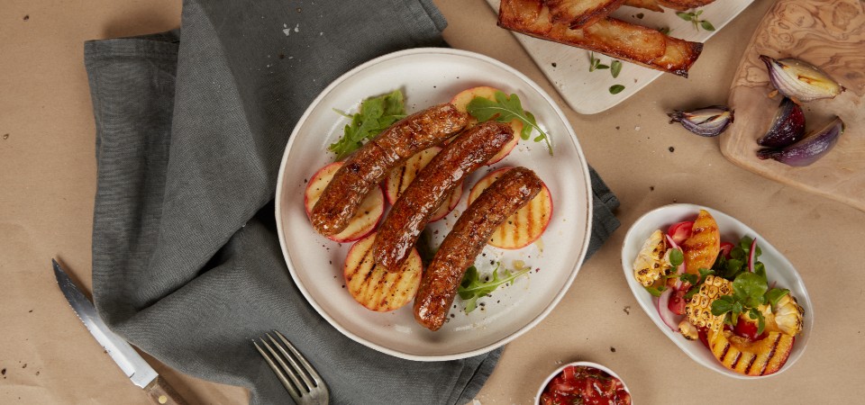 Lab cultivated sausages