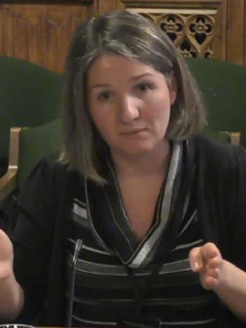 Dr Emilene Zitkus at Select Committee