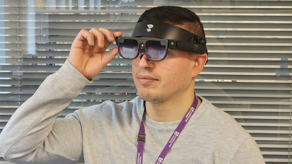 DigiLens ARGO device under testing by AVRRC