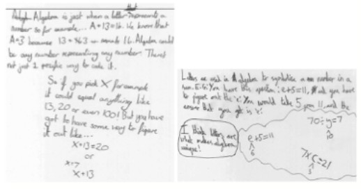 two pages of handwriting