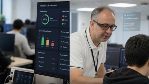 Interactive lab dashboard view