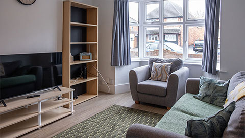 The living room of the IAS House