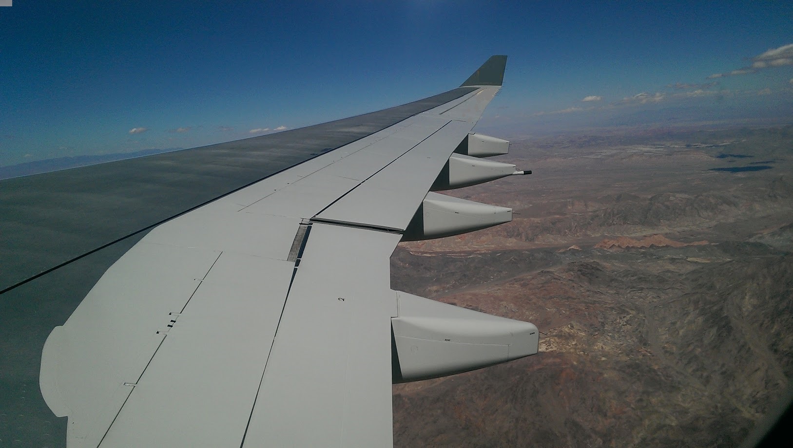 plane wing flying on air 