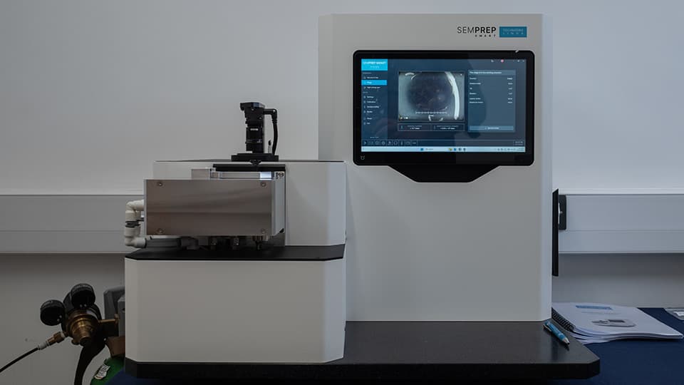 A broad ion beam milling system