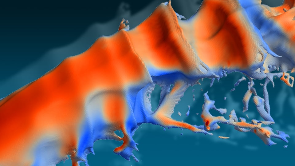 Abstract image illustrating calculated fuel flow