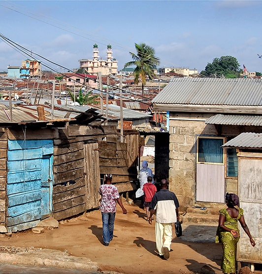 Poor housing conditions in Ghana