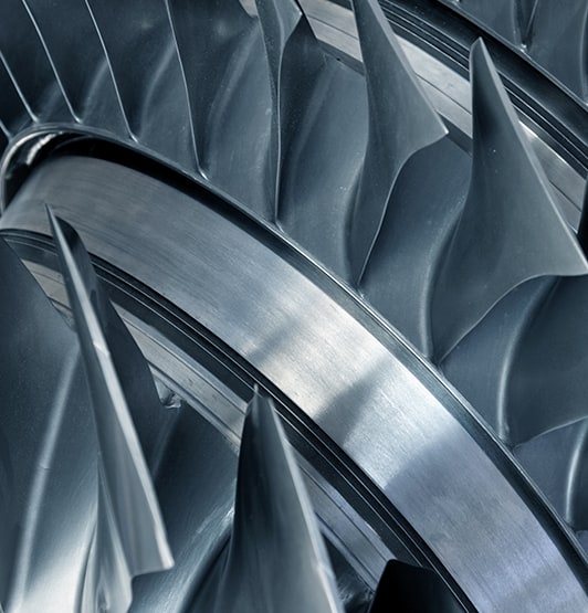 Close-up of turbine