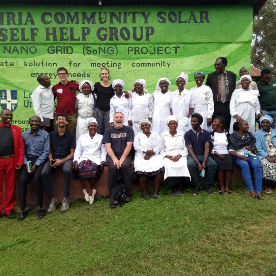 Members of the community involved in the Kenyan nano-grids initiative