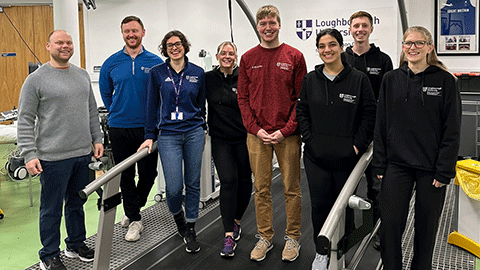 Peter Harrison Centre team group photo in laboratory