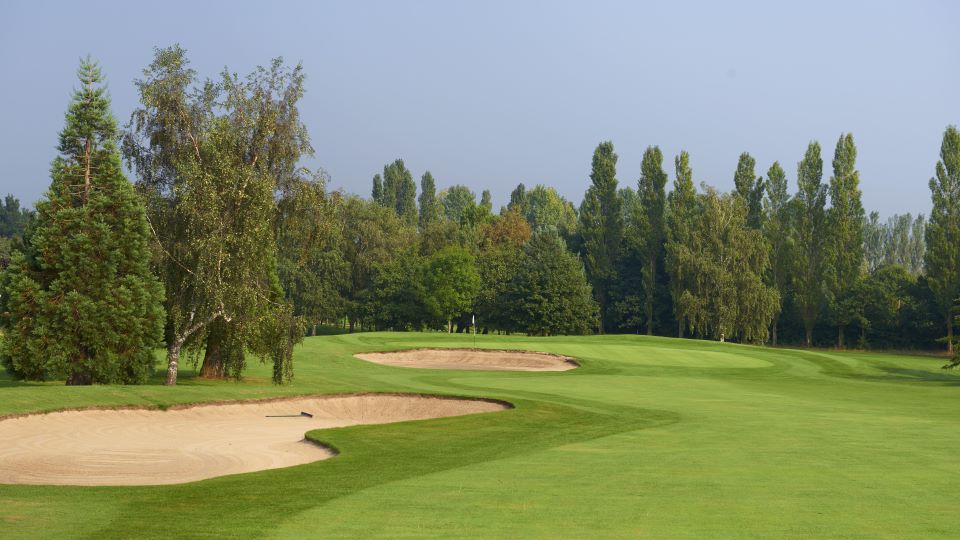 The 13th hole on the Derby course