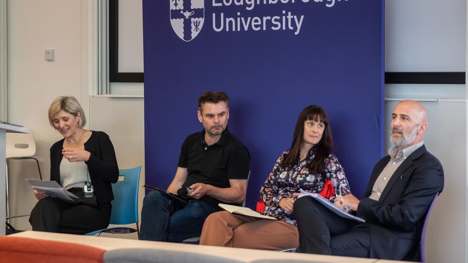 Panellists - Emily Keightley, Daniel Sage, Sarah Thomson and Robert Mitchell.