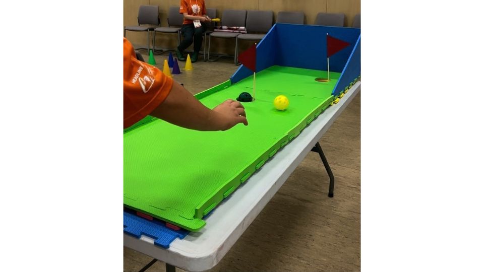 Golf Game, designed by Sophia Francis, in use at the Special Olympics National Summer Games in Brimingham on the 29th-30th August 2026.