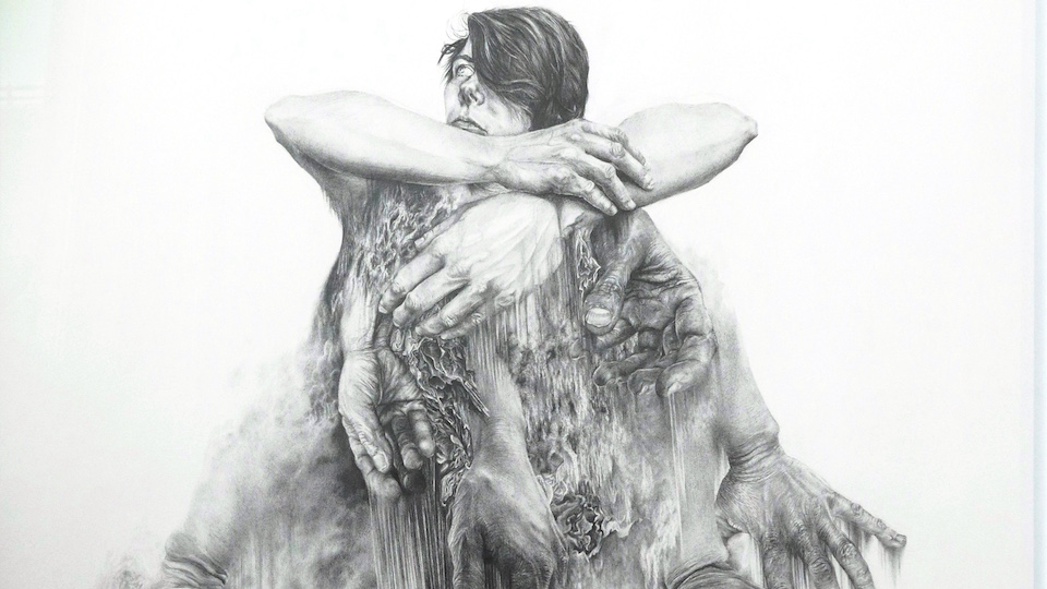 Rebecka Holmstrom, Motives, pencil on paper, 2020