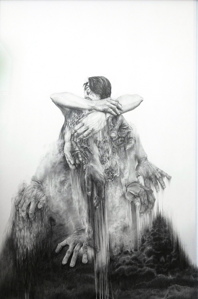 Rebecka Holmstrom, Motives, pencil on paper, 2020