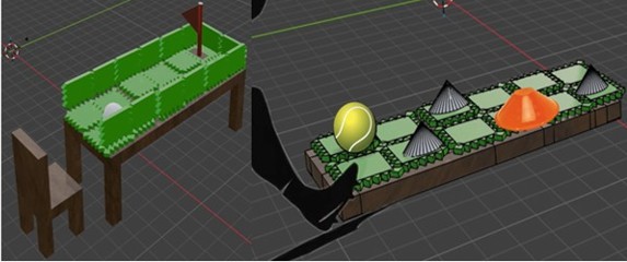 the golf mat design