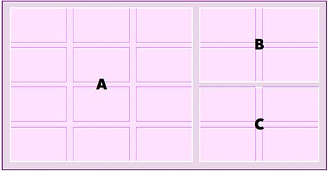 An illustrative example of the final design in use page layout