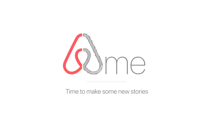 Airbnb and me logo design