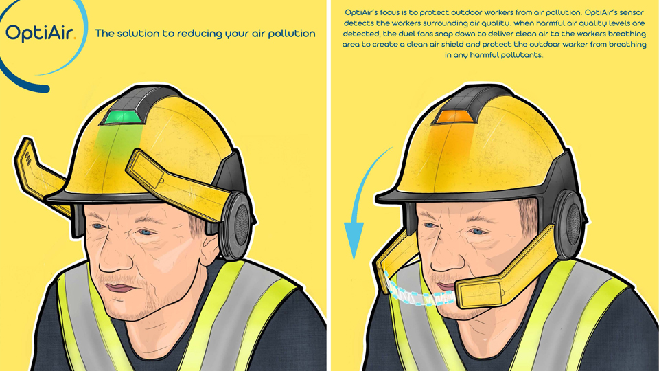 OptiAir solution to reducing your air pollution illustrations