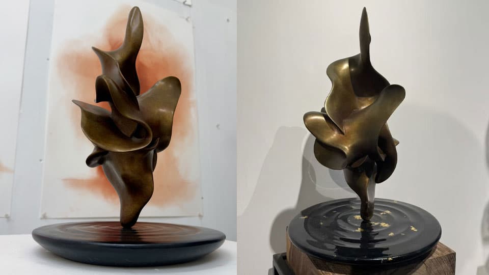 a bronze sculpture - 