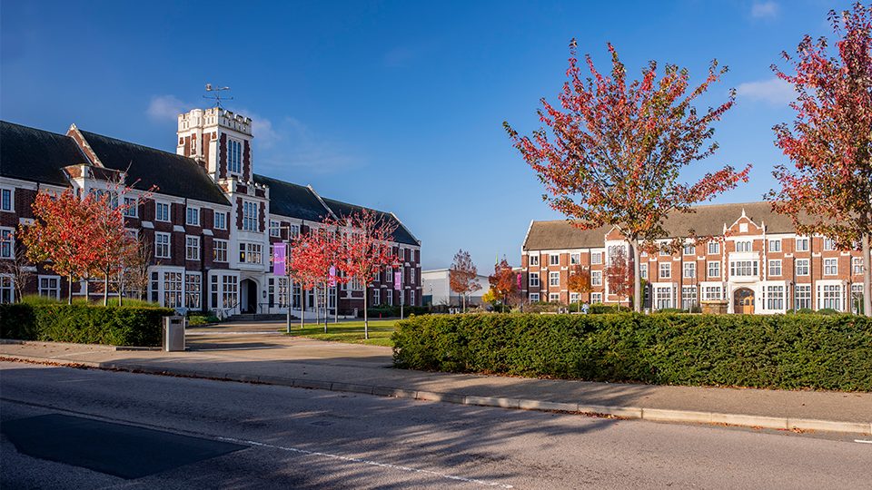 University building on a sunny day