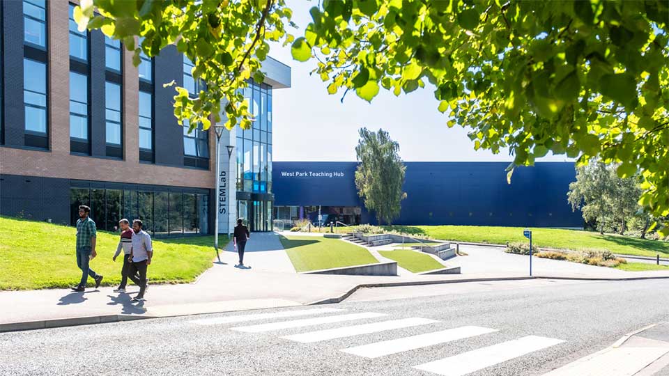 Loughborough University west side of campus