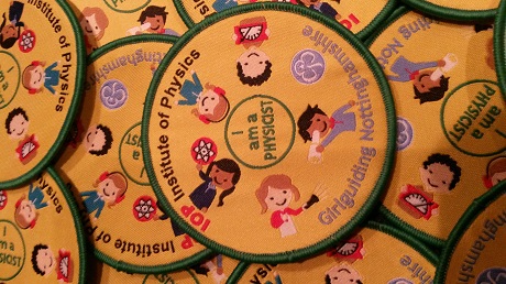 I am a physicist Girl Guide badges