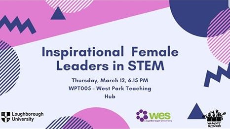 Inspirational Female Leaders in STEM graphic