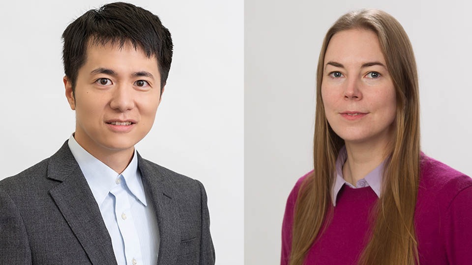 Dr Haitao He (left) and Dr Naemi Leo (right) are two academics at Loughborough University
