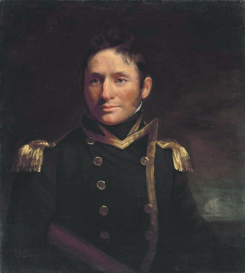 Portrait of Captain Philip Beaver (1766-1813) in naval full-dress uniform. John Opie. c. 1805.