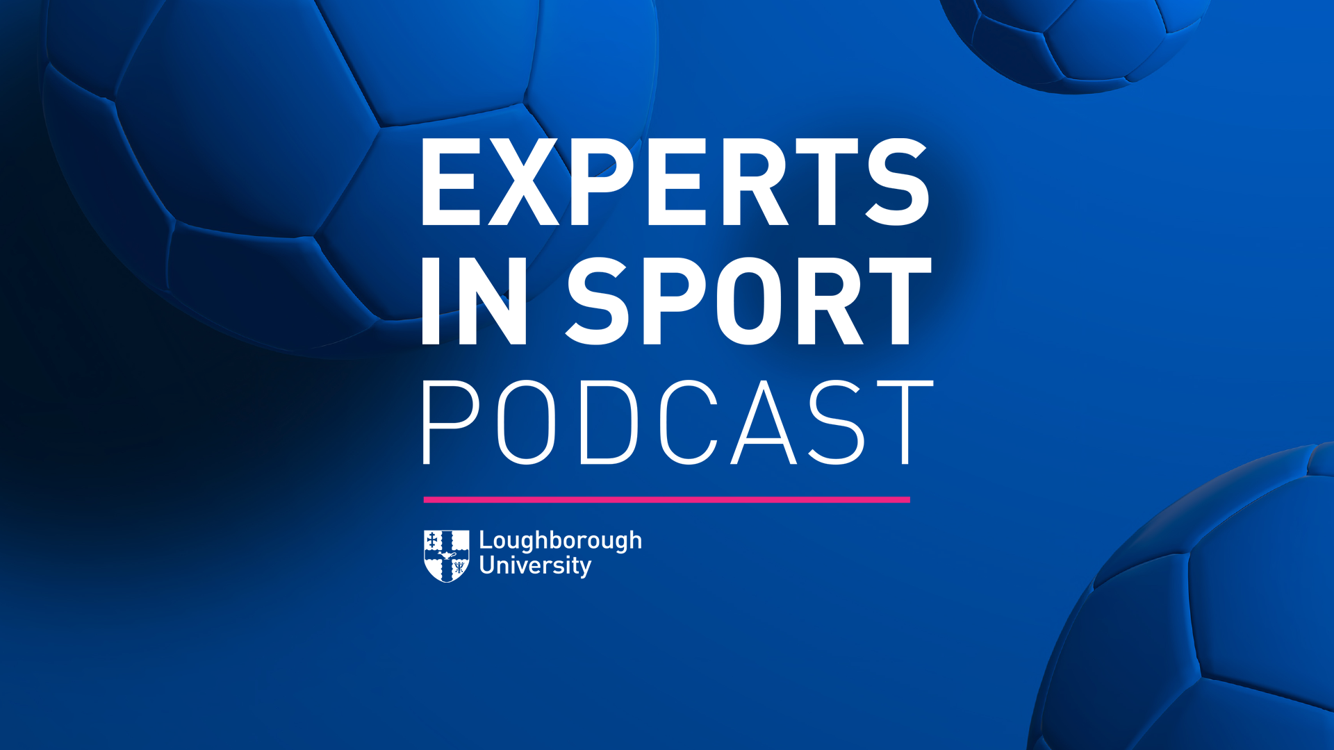 graphic for experts in sport podcast blue