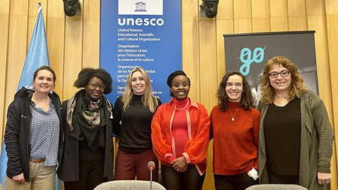 (L-R): Dr Verity Postlethwaite, Dr Lombe Mwambwa, Dr Gemma Witcomb, Dr Lin C Sambili Gicheha, Dr Silvia Costa, and Dr Susana Monserrat-Revillo