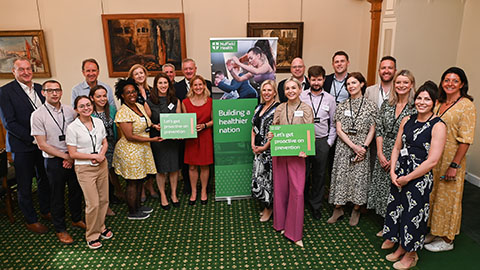 Contributors to the 'The State of the Nation’s Health and Wellbeing in 2023’ report at it's launch at the Houses of Parliament