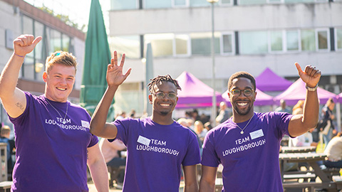 Student ambassadors at an open day