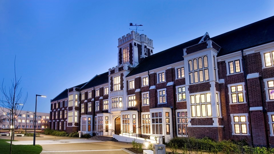 Hazlerigg building at night