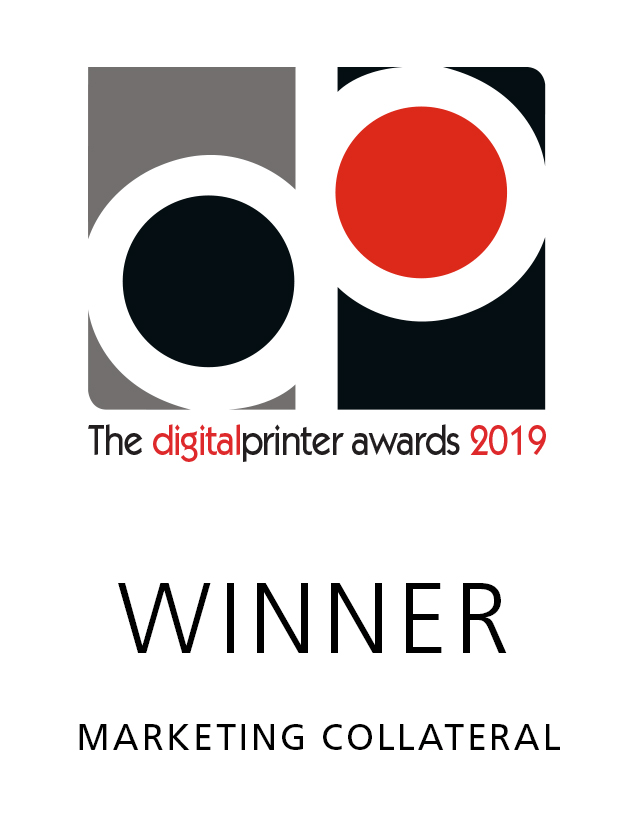 The Digital Printer awards 2019, winner, marketing collateral logo