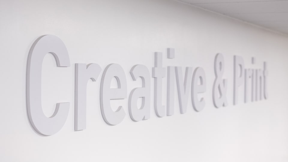 Photo of the Creative and Print sign