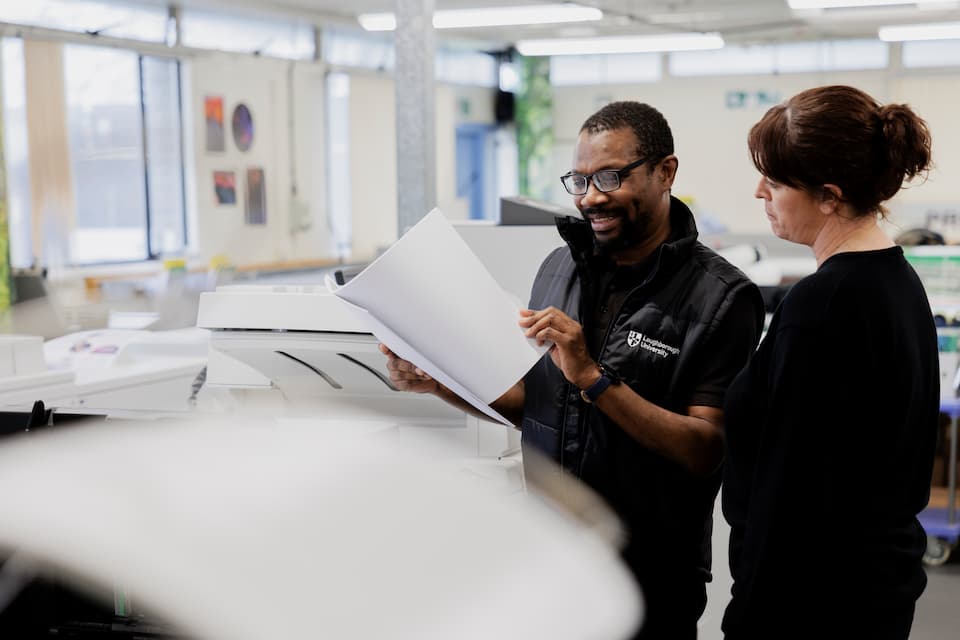 print operators checking work