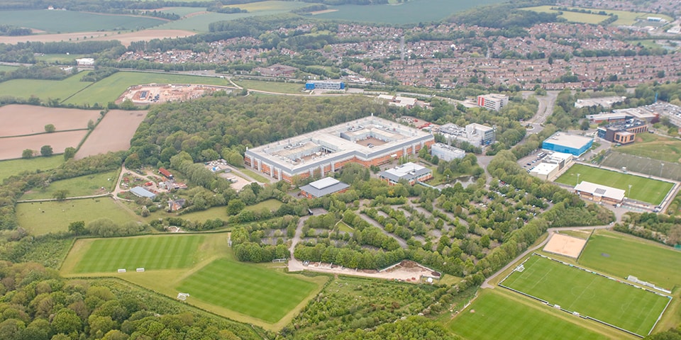 Campus aerial photo