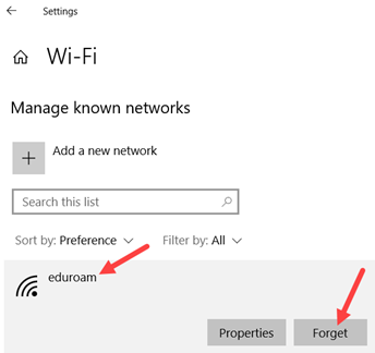 This is how to forget a saved wireless network