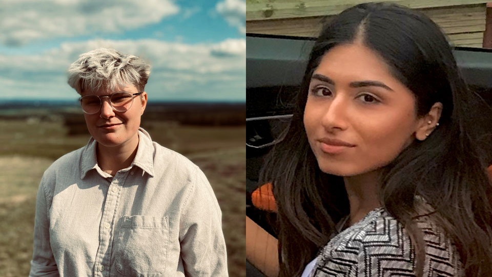 Charlotte Blackburn-Peer (left) and Anisha Johal (right)