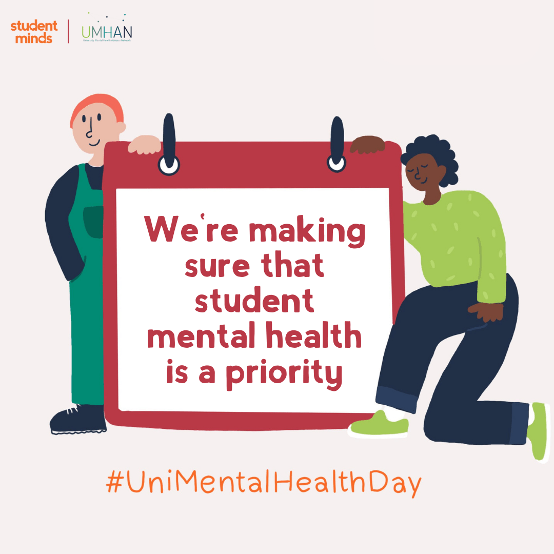 We're making sure that student mental health is a priority #UniMentalHealthDay