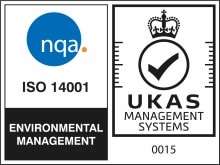 NQA ISO 14001 - UKAS logo