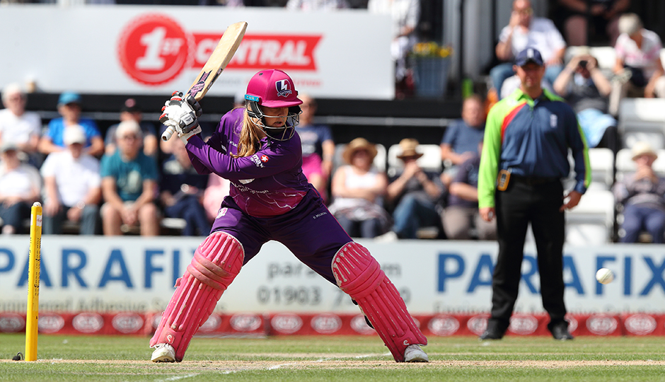 Abbey playing cricket