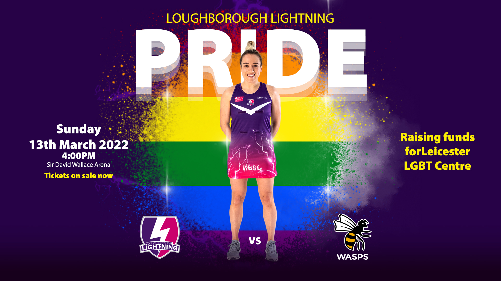 Loughborough Lightning Pride 2022 banner
