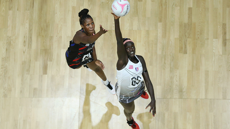 netball players on the court